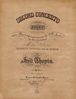 Second concerto pour le piano , chopin, op. 21