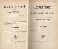 August Wilhelm Ambros, Geschichte der Musik