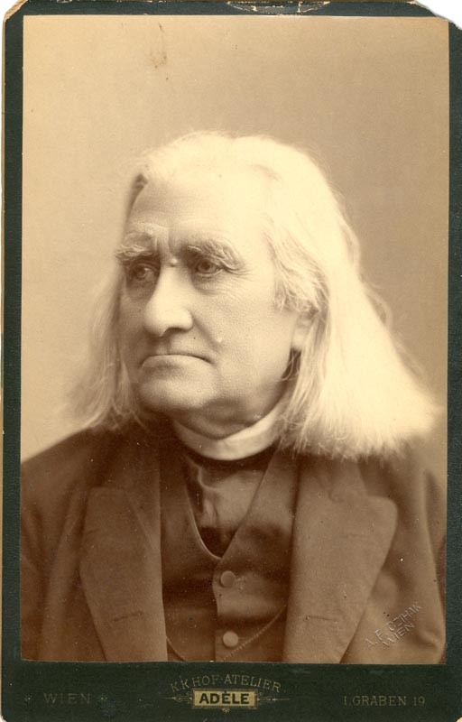 portrait of old liszt ca. 1886