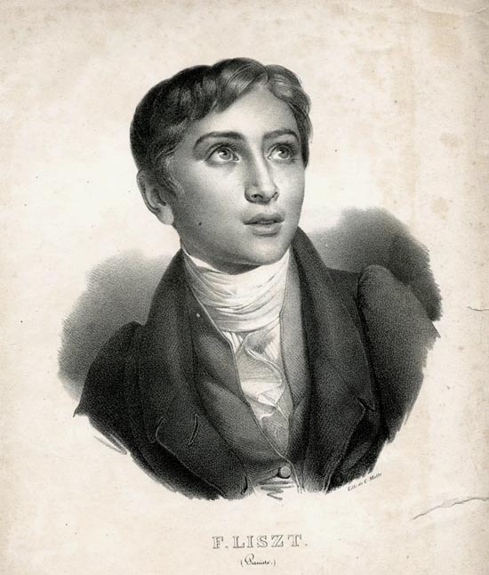 portrait of young liszt