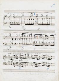“Sursum corda” from Années de pélerinage, 3e année Copyist’s manuscript with annotations by Liszt, [ca. 1883]