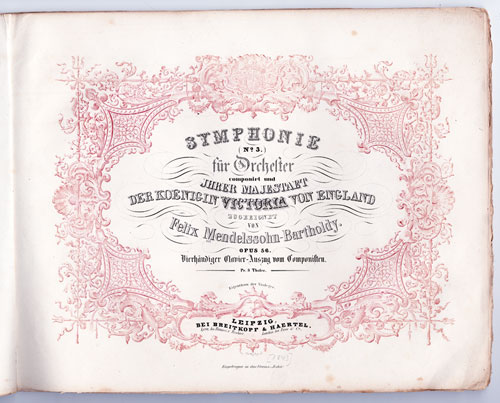 symphony number 3 title page