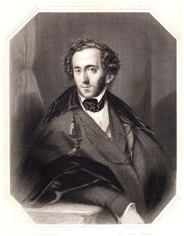 mendelssohn engraving by A. H. Payne and W.C. Wrankmore after Hildebrand