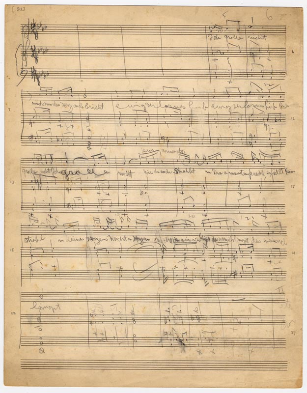 Charles Ives. “Ich grolle nicht.” Manuscript sketch, 1898?